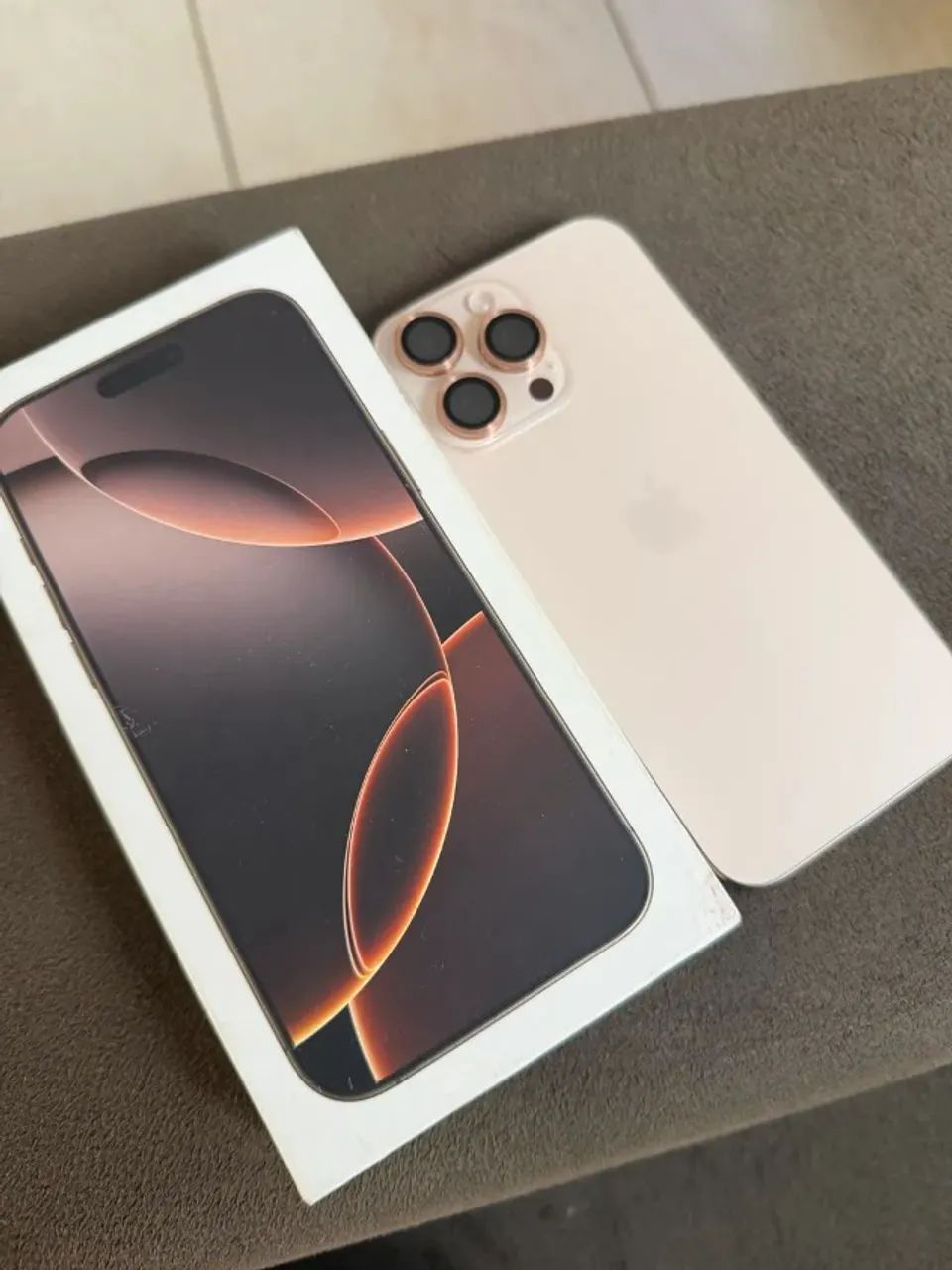 iPhone 16 Pro Max 256Gb Desert semi novo completo