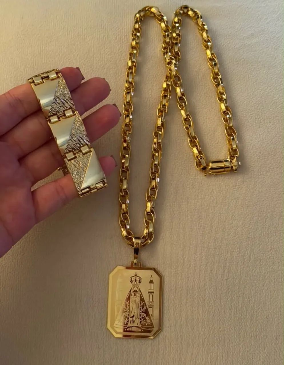 Kit Moeda antiga com banho de ouro 18k premium