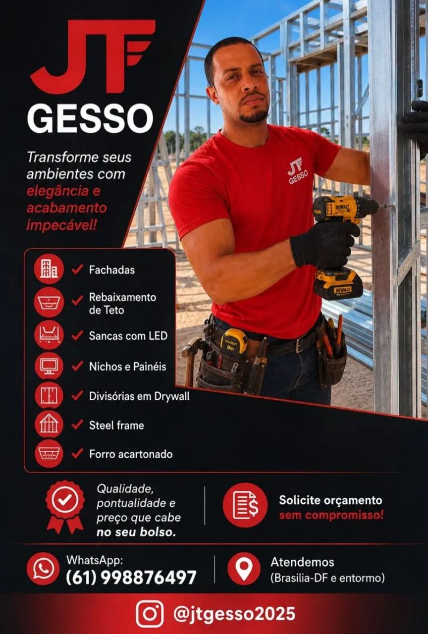 SERVIÇOS EM DRYWALL E STEEL FRAME 