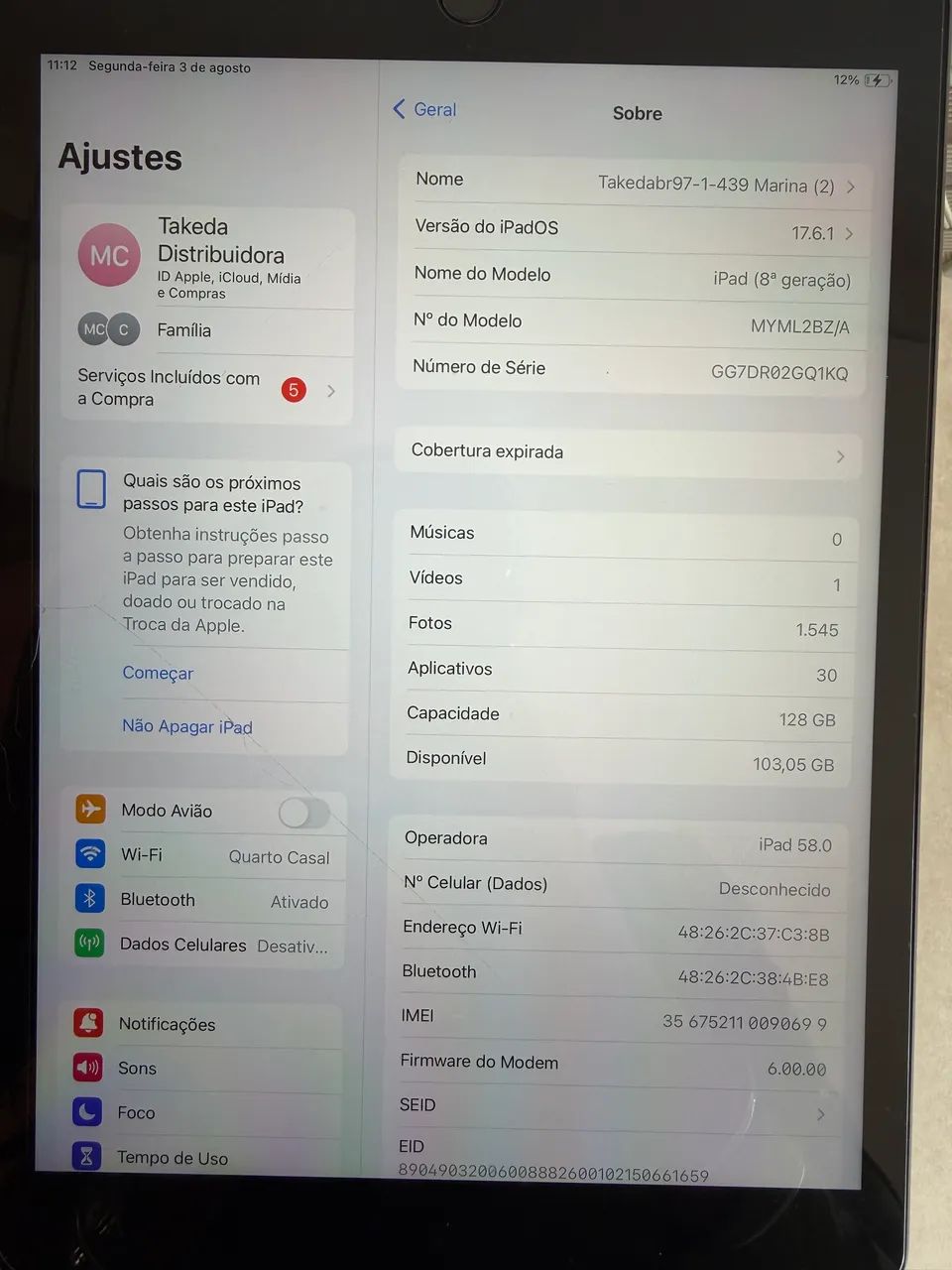 iPad 8 geração 128 GB - Foto 2