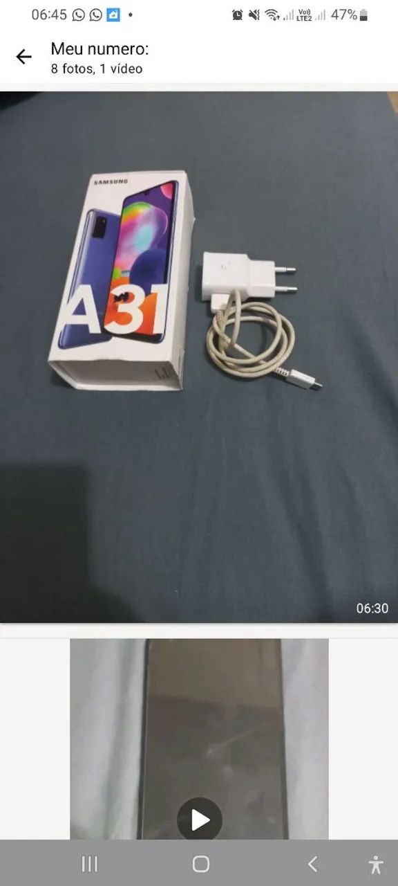 Celular A31 128 giga, com nota fiscal e caixa - Foto 4