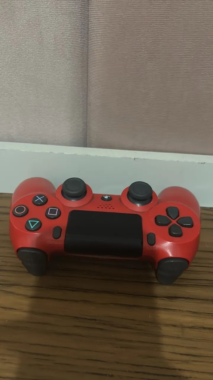 Controle PS4 Vermelho  - Foto 4
