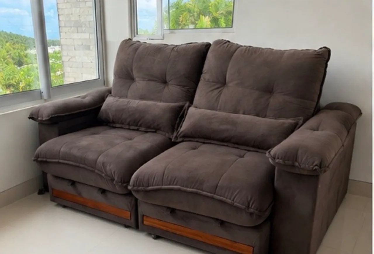 Sofá Retrátil e Reclinável 2 Lugares Super Confortável - Foto 3
