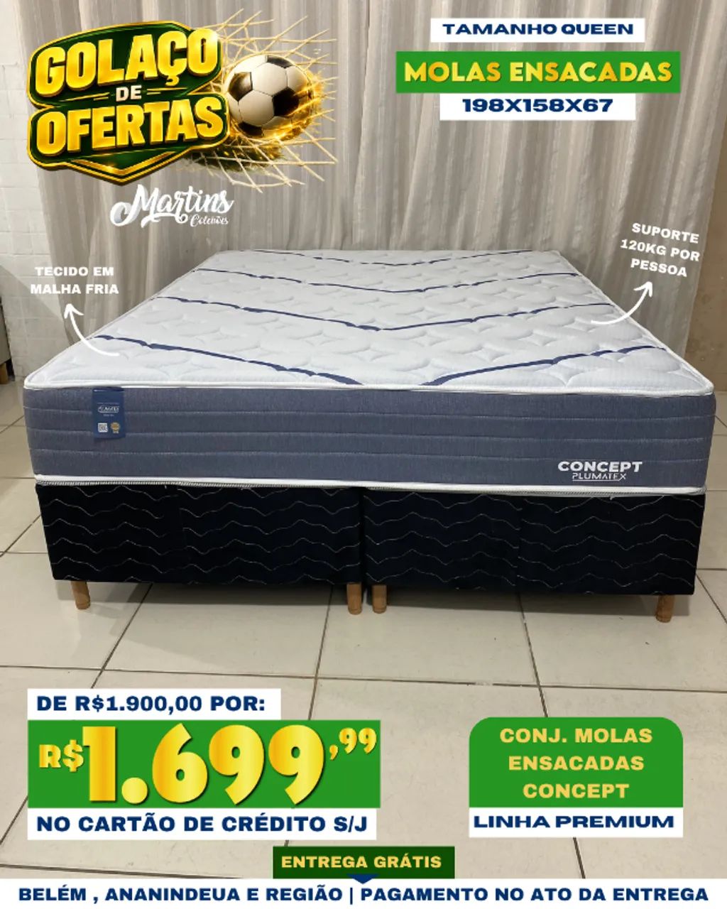 Cama Box Queen Molas Ensacadas Concept