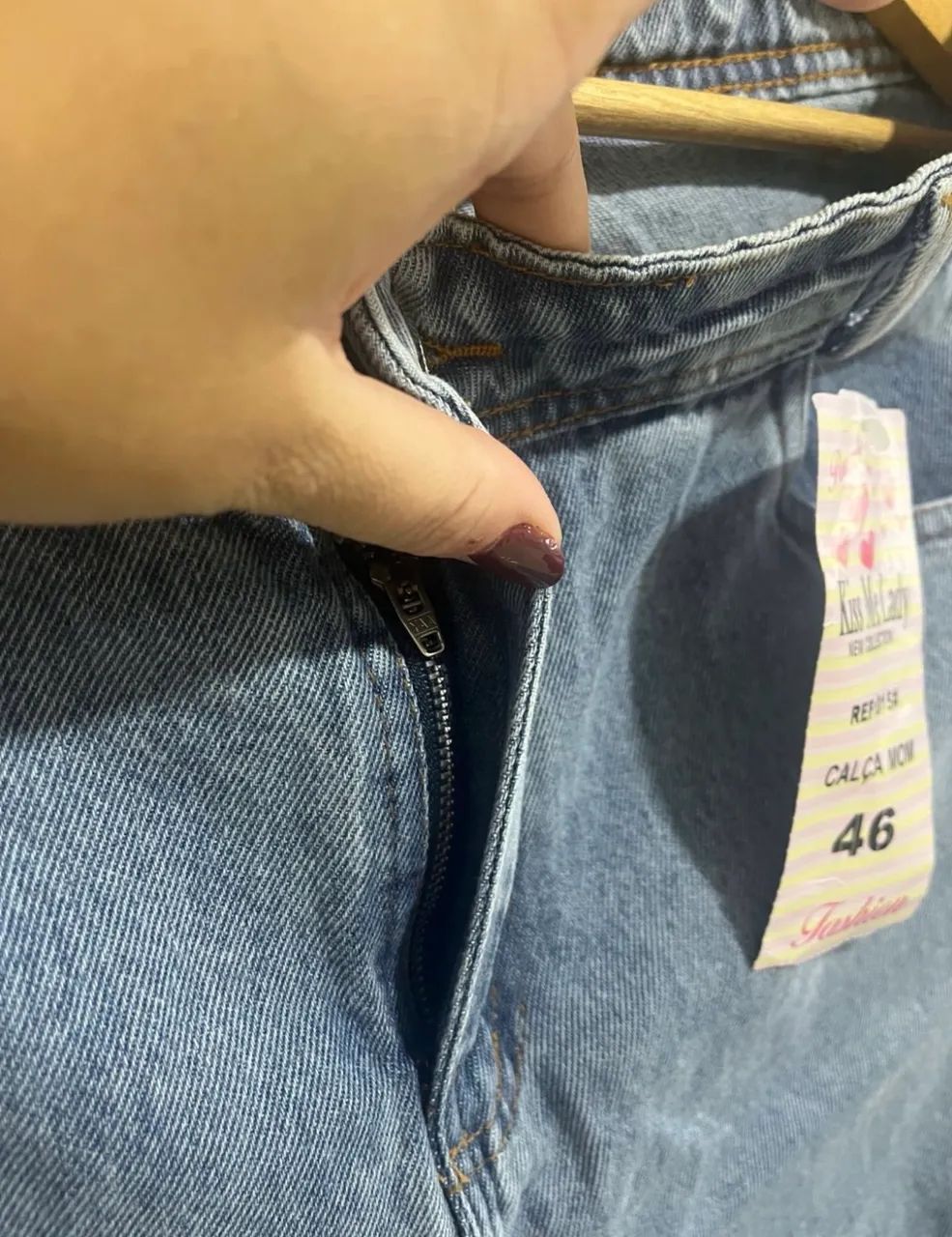 Calça MOM Jeans 46 - Foto 4