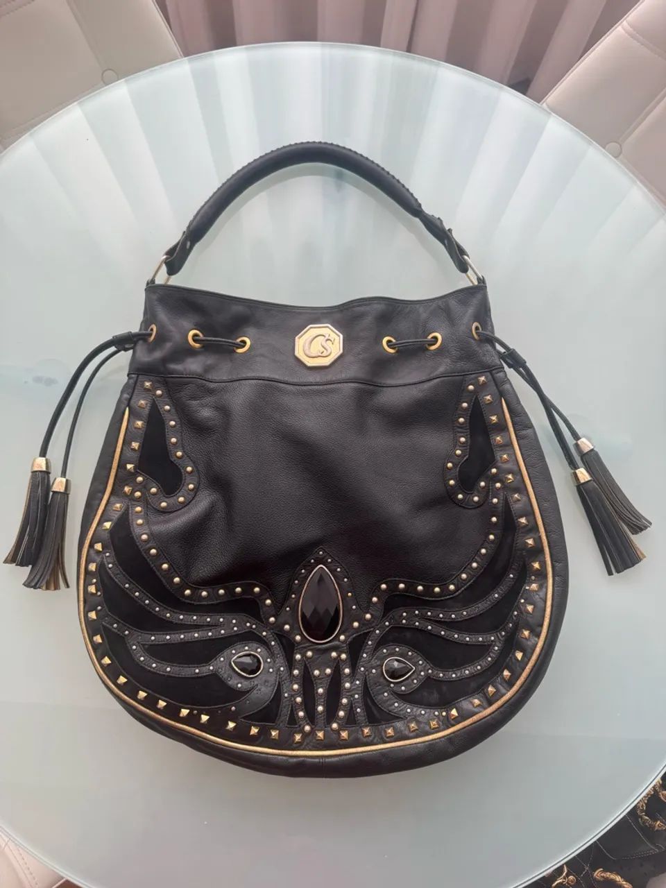 Bolsa Carmen steffens couro legítimo 