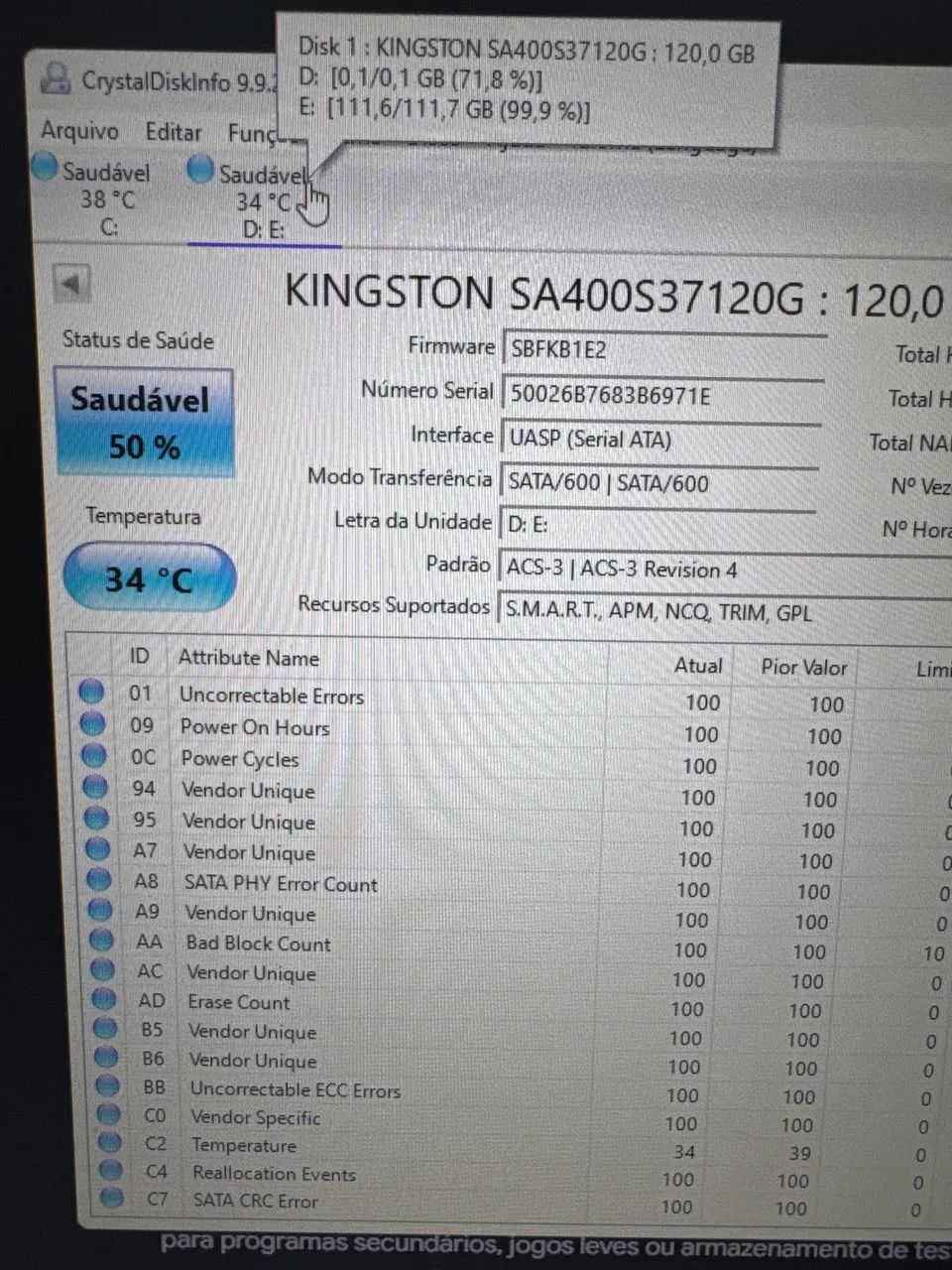 SSD 120GB - Foto 2