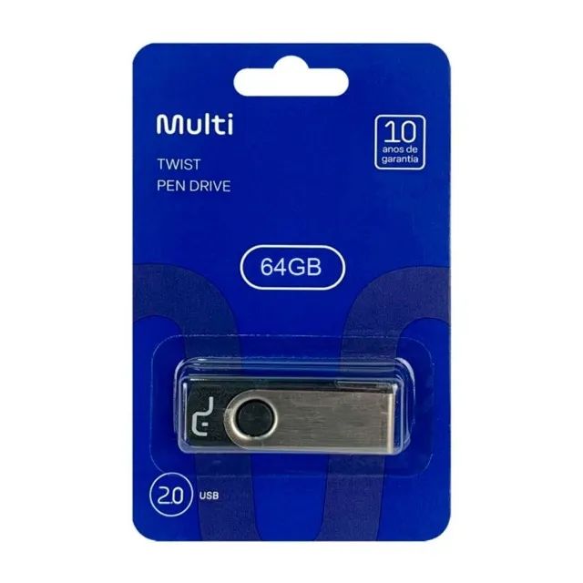 Pen Drive Twist Multilaser 64GB Original