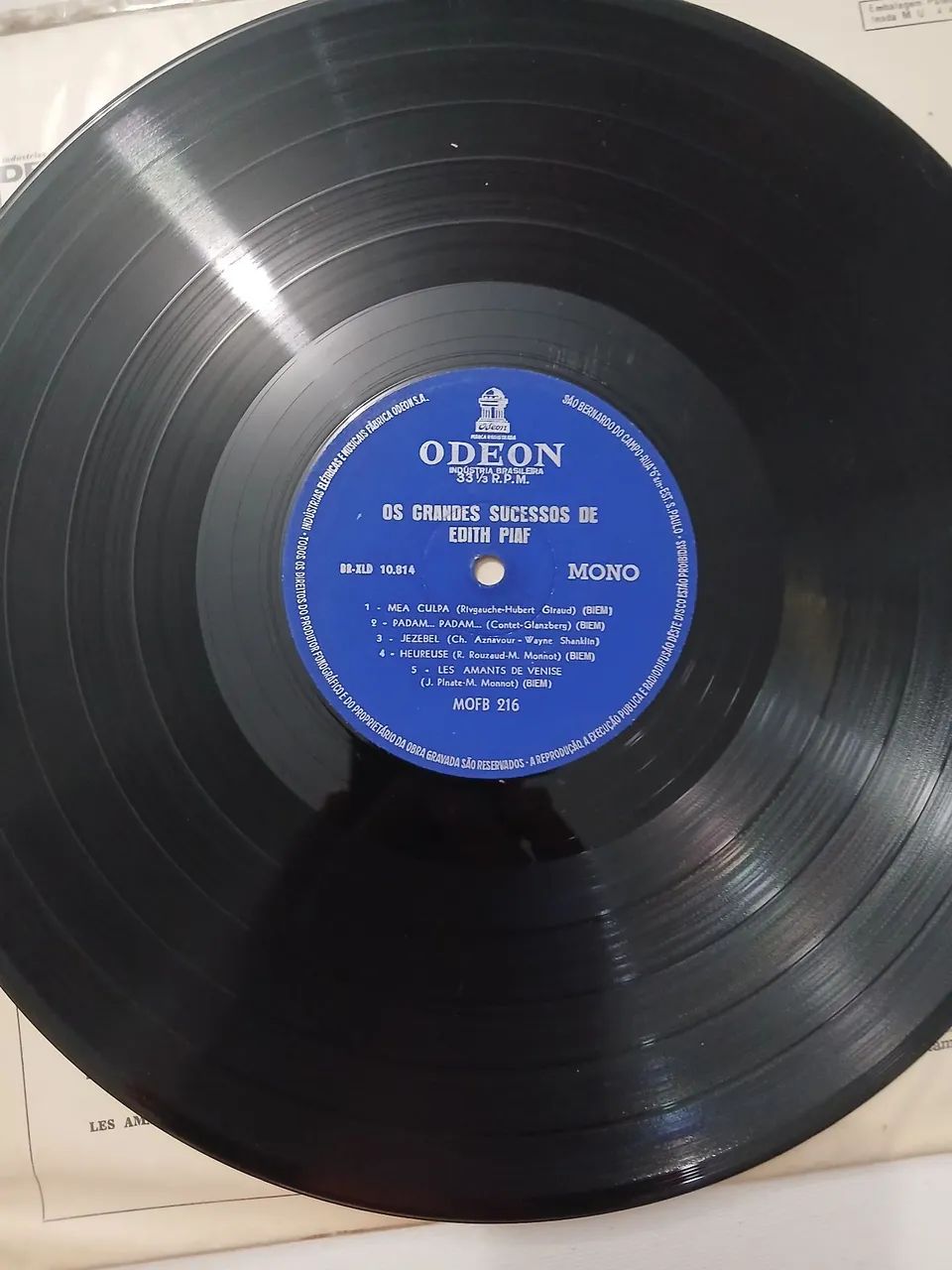 Lp os grandes sucessos de edith piaf 1962 mono usado - Foto 3