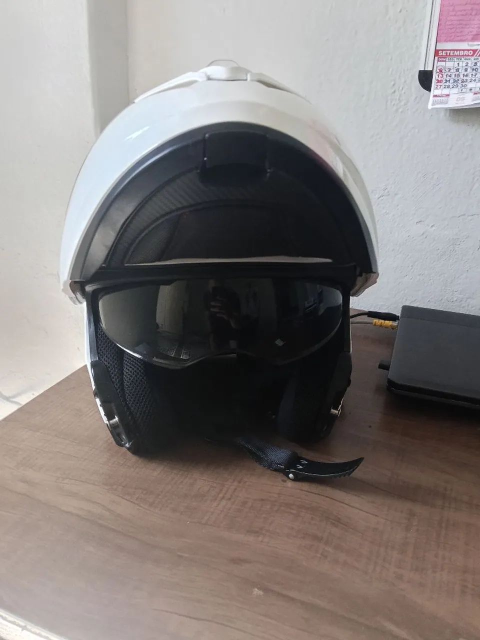 Capacete Norisk Force 2  Branco Articulado