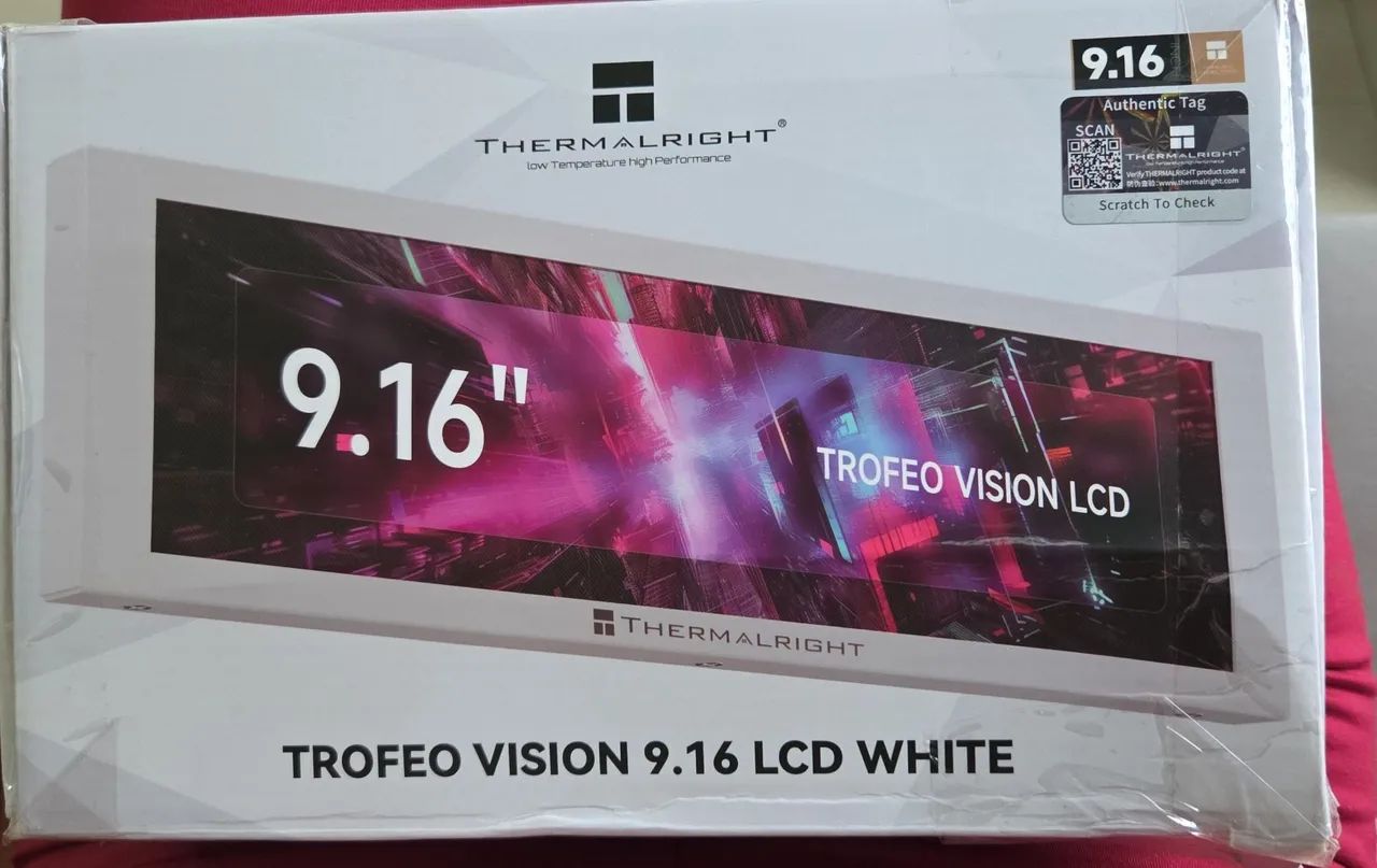 Thermalright Trofeo Vision 9.16 LCD ホワイト Thermalright Trofeo Vision 9.16 LCD branco, tela magnética LCD
