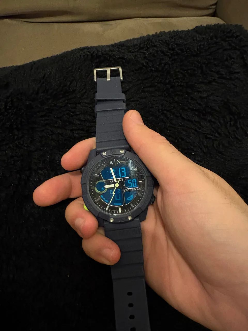 Relógio Armani Exchange Azul Marinho - Foto 3