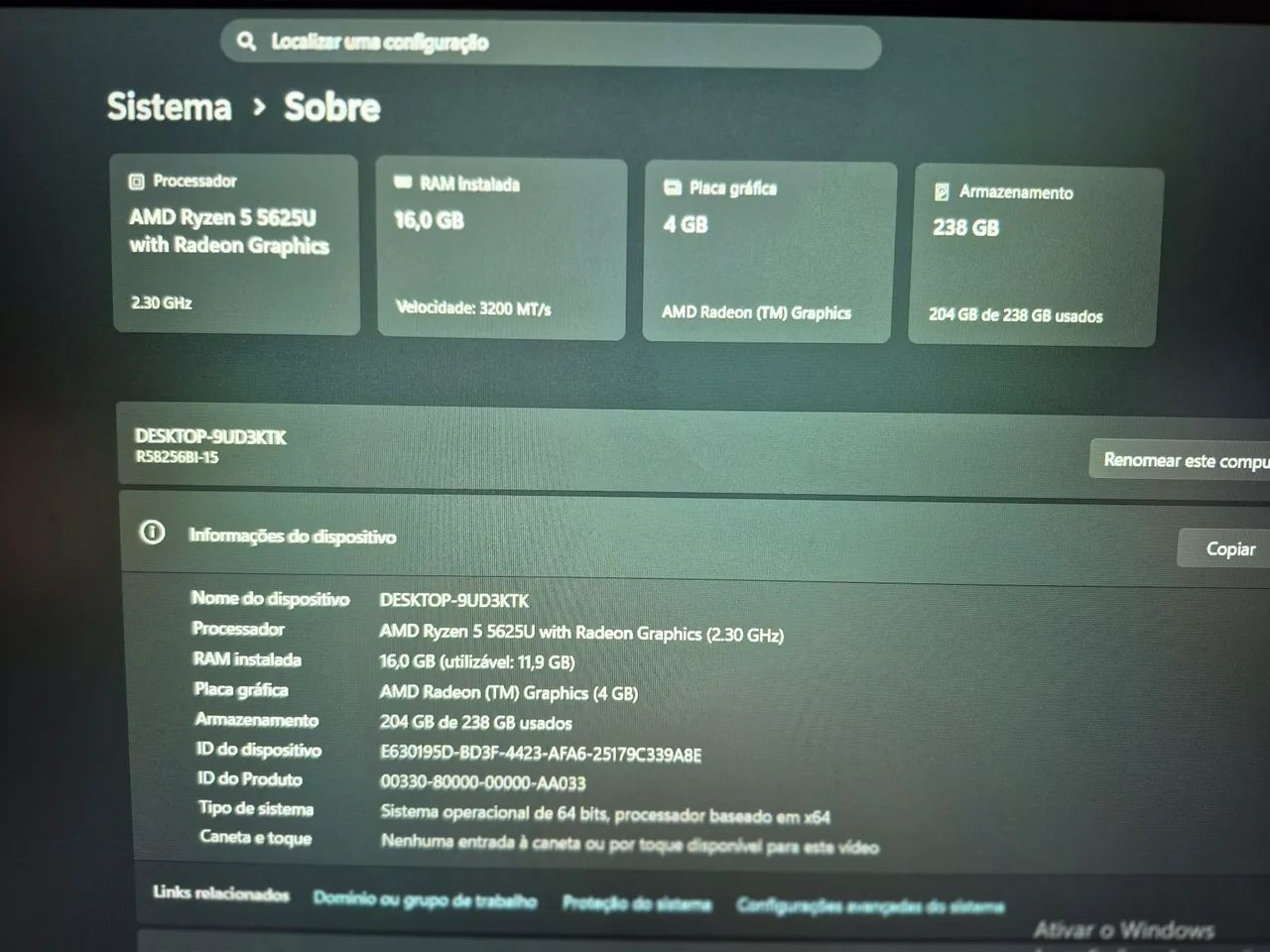 Vision R15m apenas 3 meses de uso com Upgrade! - Foto 2