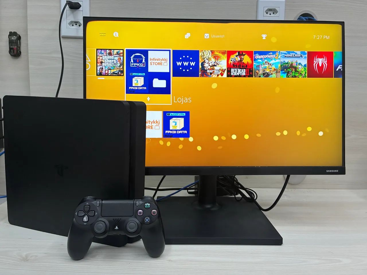 Ps4 Slim 1TB desbloqueado - Foto 3