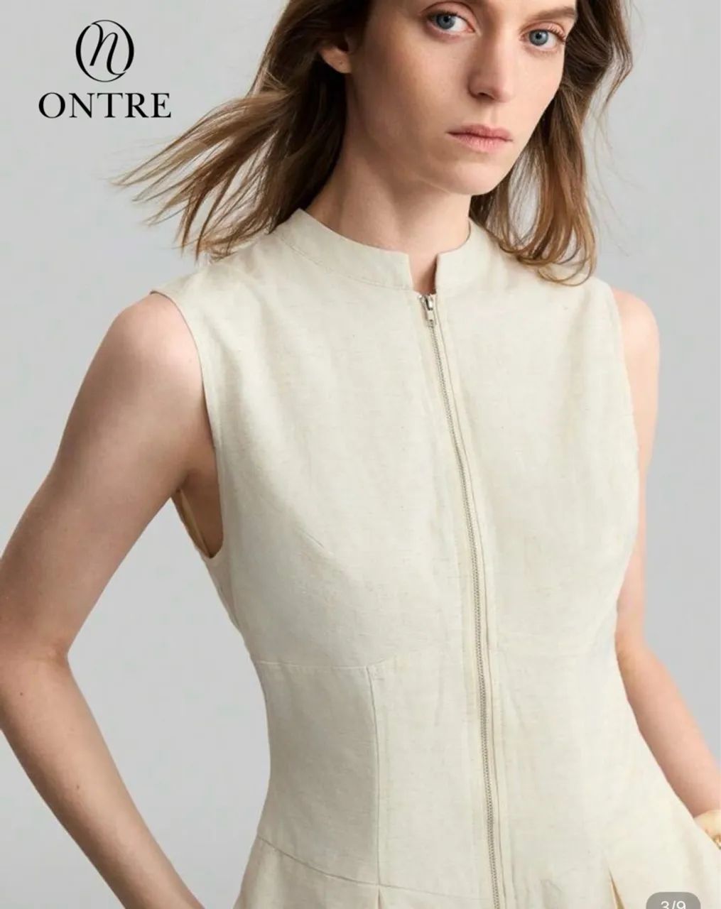 Vestido midi com linho tam. M - Foto 3