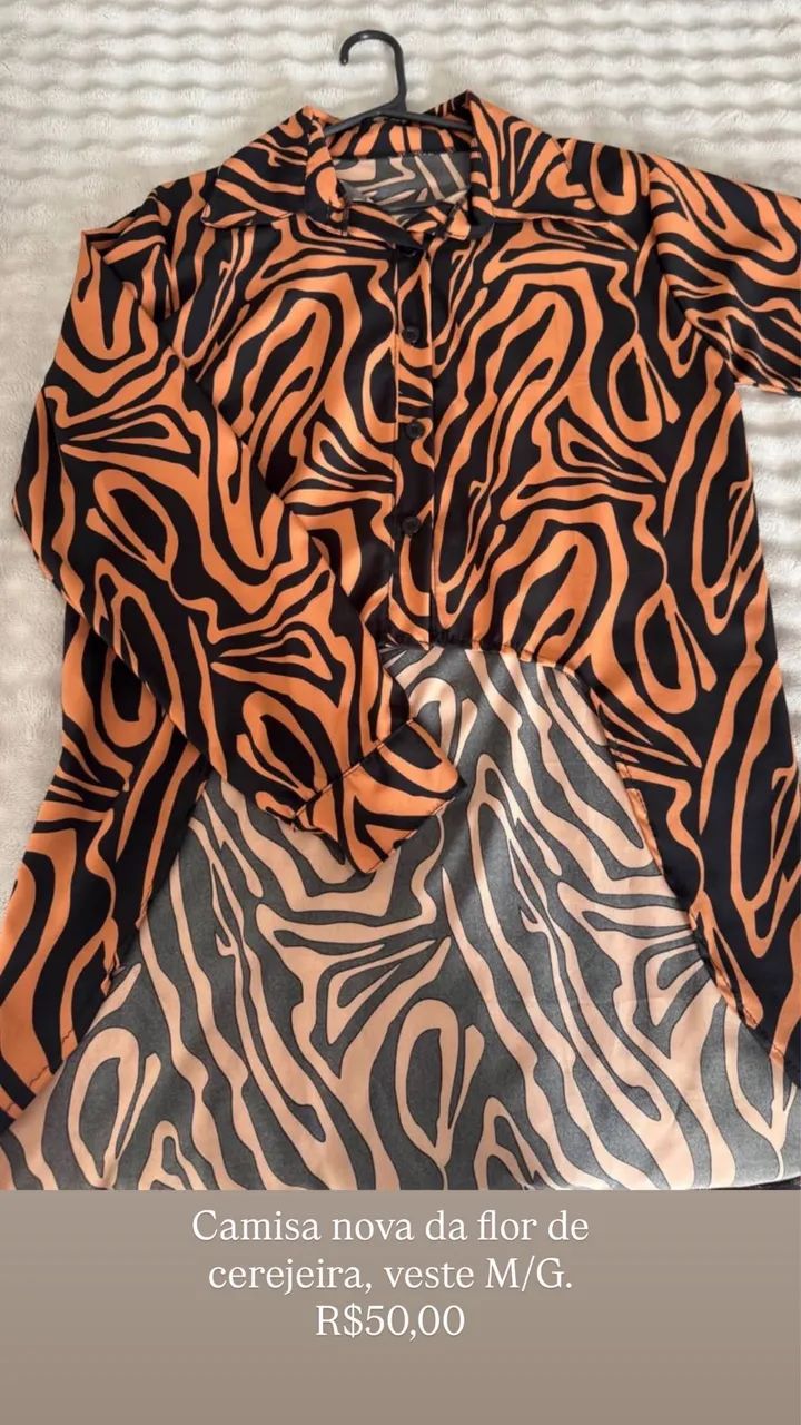 Camisa estilosa de zebra Nova 