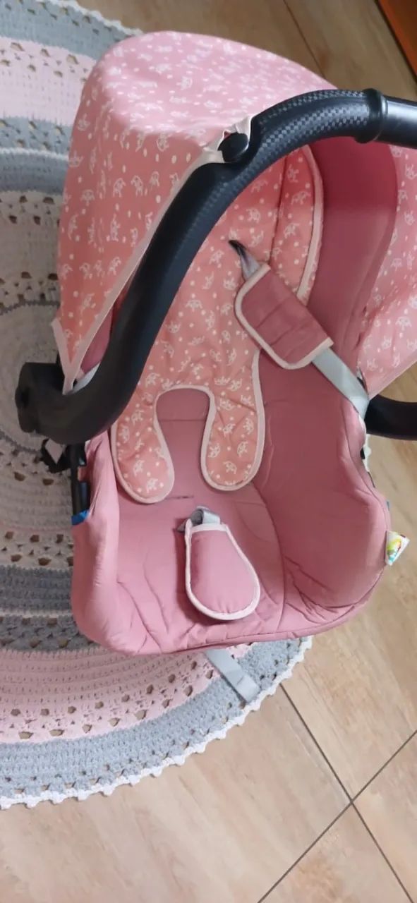 Bebê Conforto Tutty Baby Rosa - Foto 4