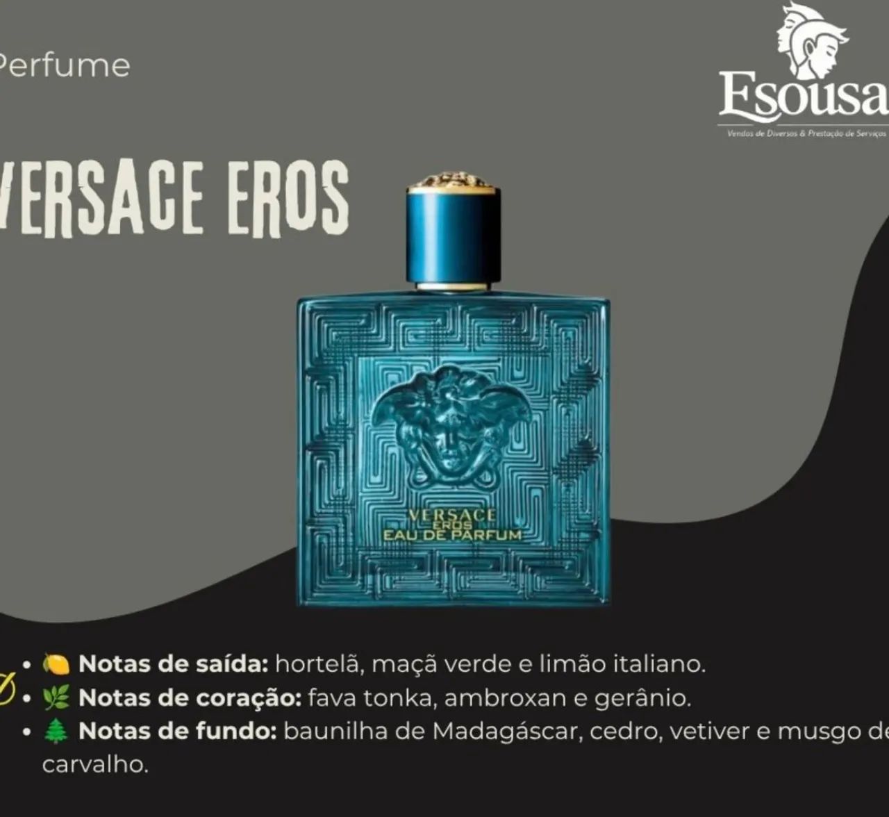 Perfume Versace Eros 100 ml lacrado 