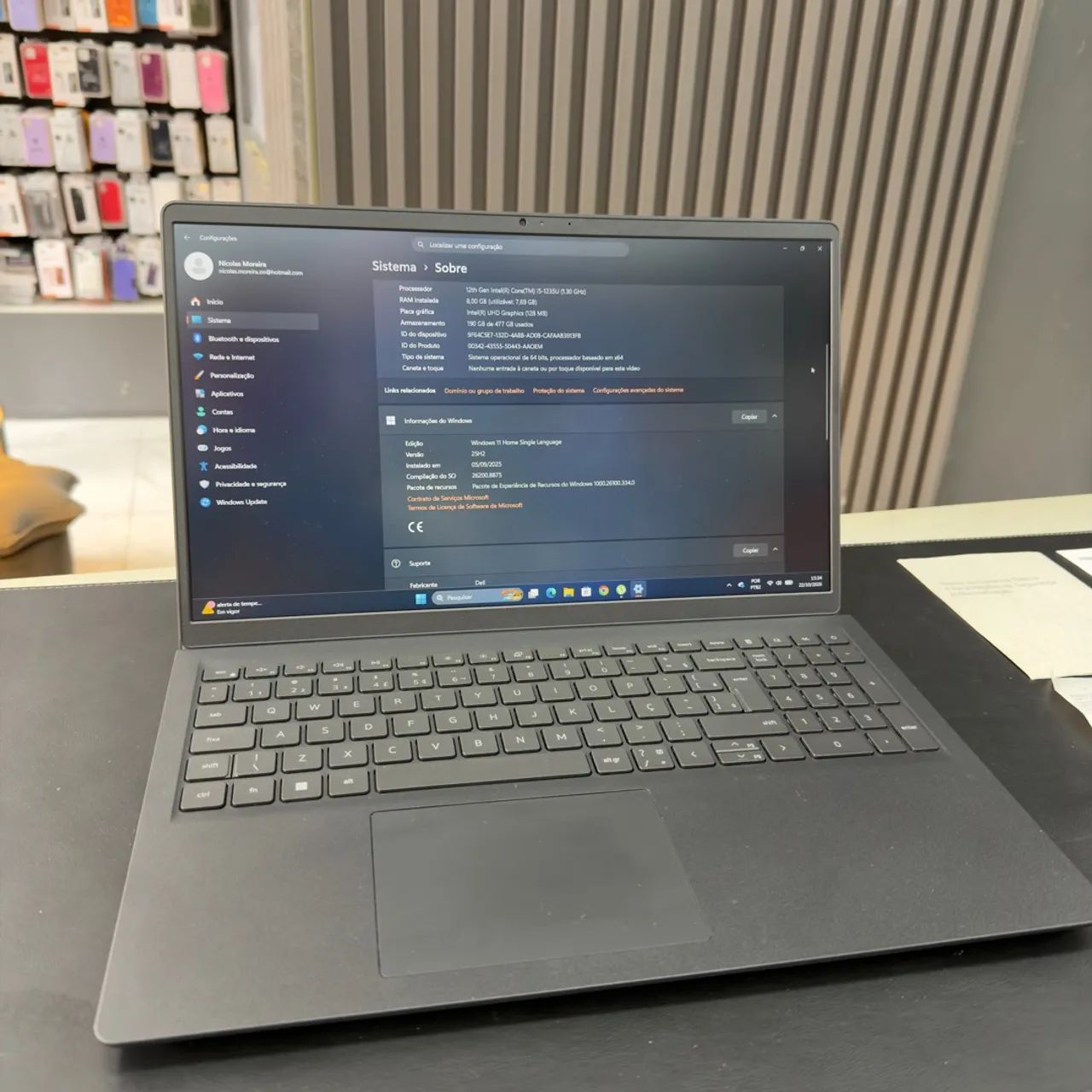 NOTEBOOK 512GB SSD NOVO DELL INSIDE 15