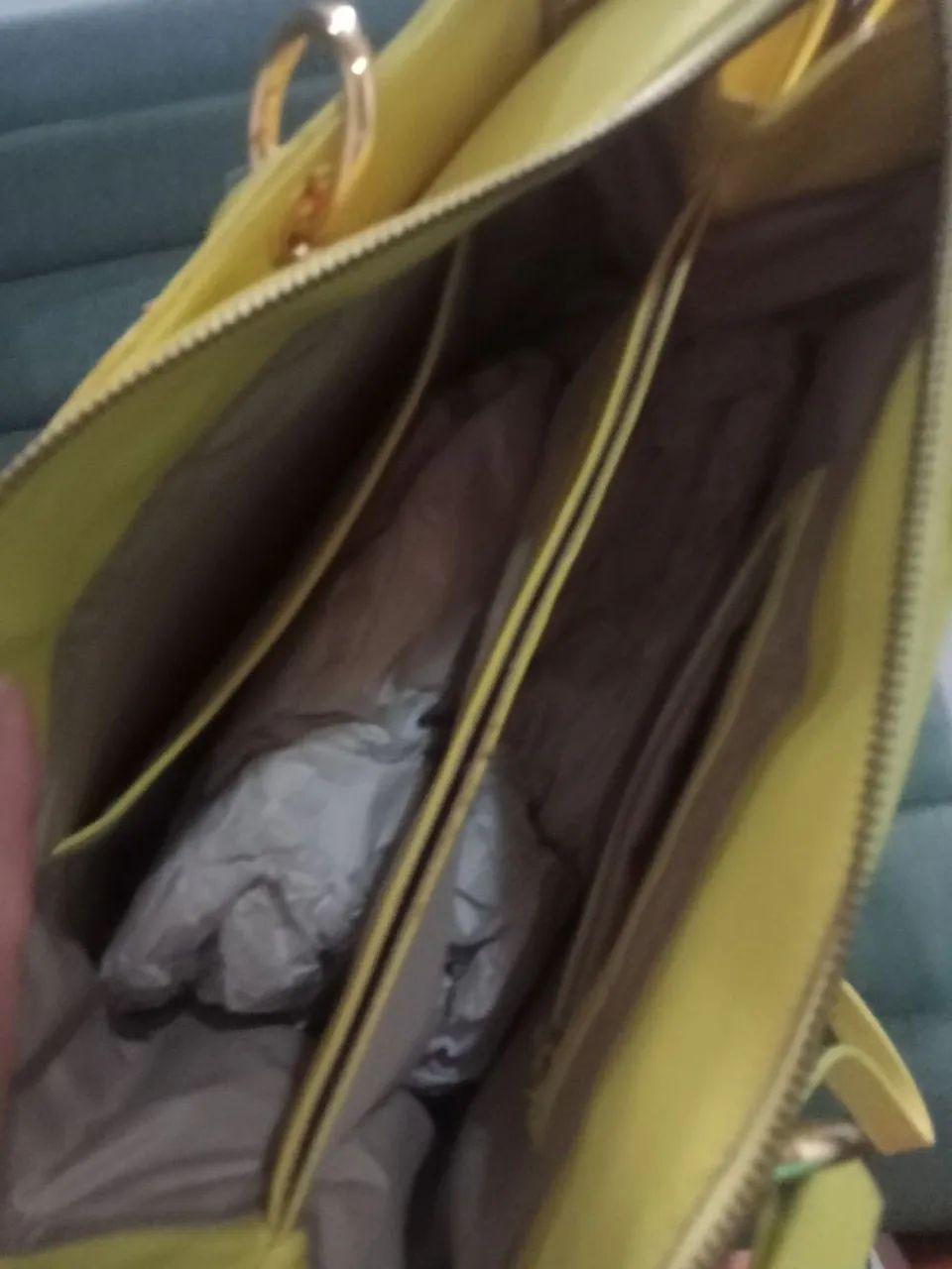 Bolsa Luiza Barcellos verde siciliano nova - Foto 4