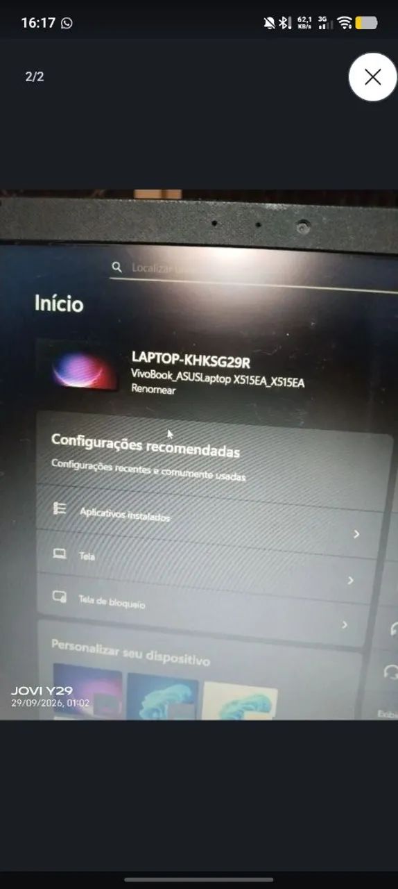 Notebook Asus vivobook 