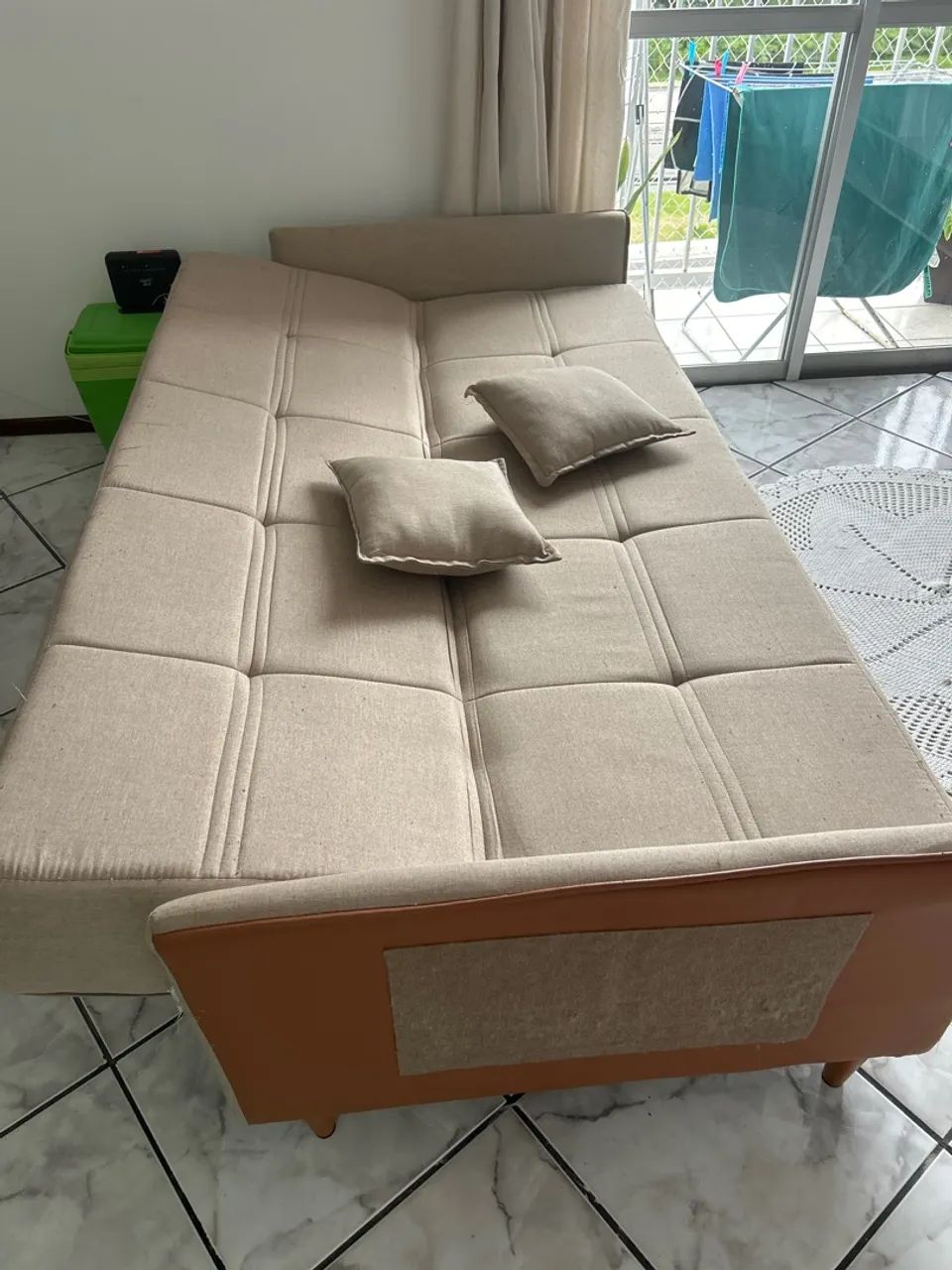 Sofá cama linho 3 lugares  - Foto 3