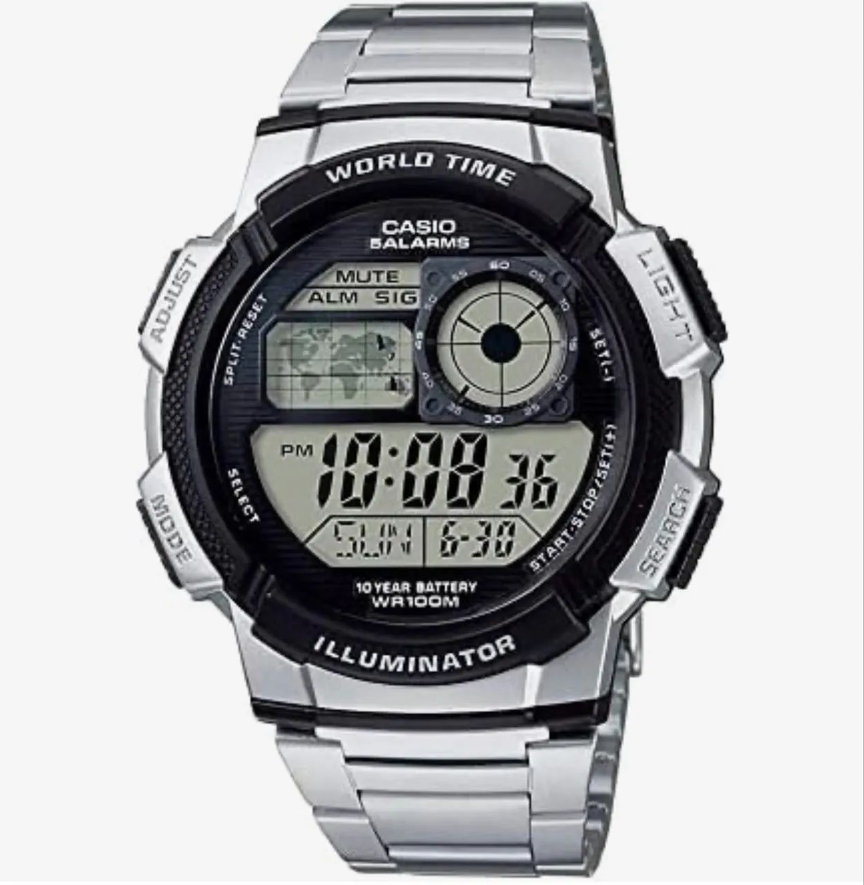 Relógio Casio World Time Novo