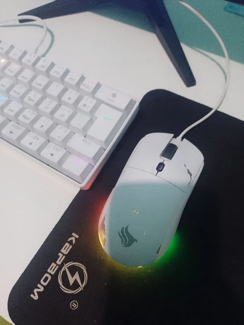 KIT MOUSE TECLADO DA PICHAU  - Foto 2