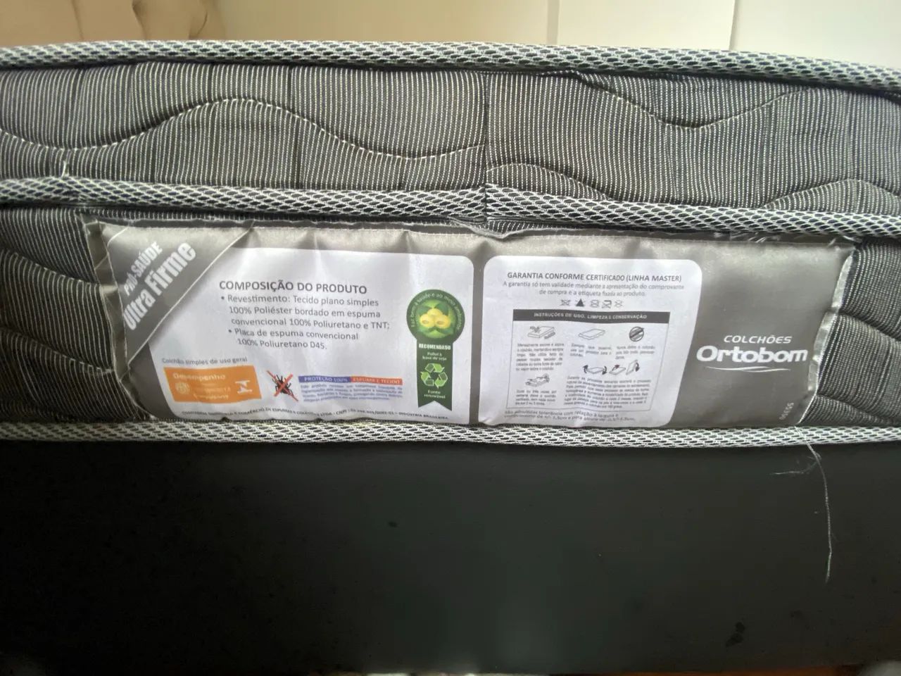 Cama box completa: colchão com protetor e cabeceira  - Foto 2