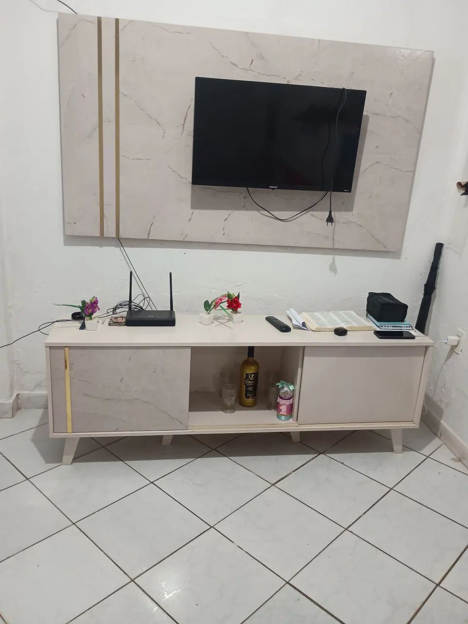 Rack com painel 