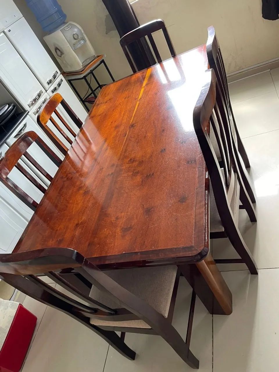 Mesa para jantar retangular