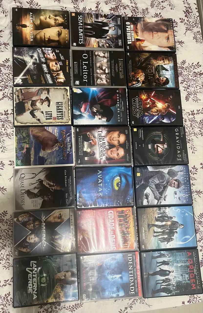DVDs diversos gêneros 