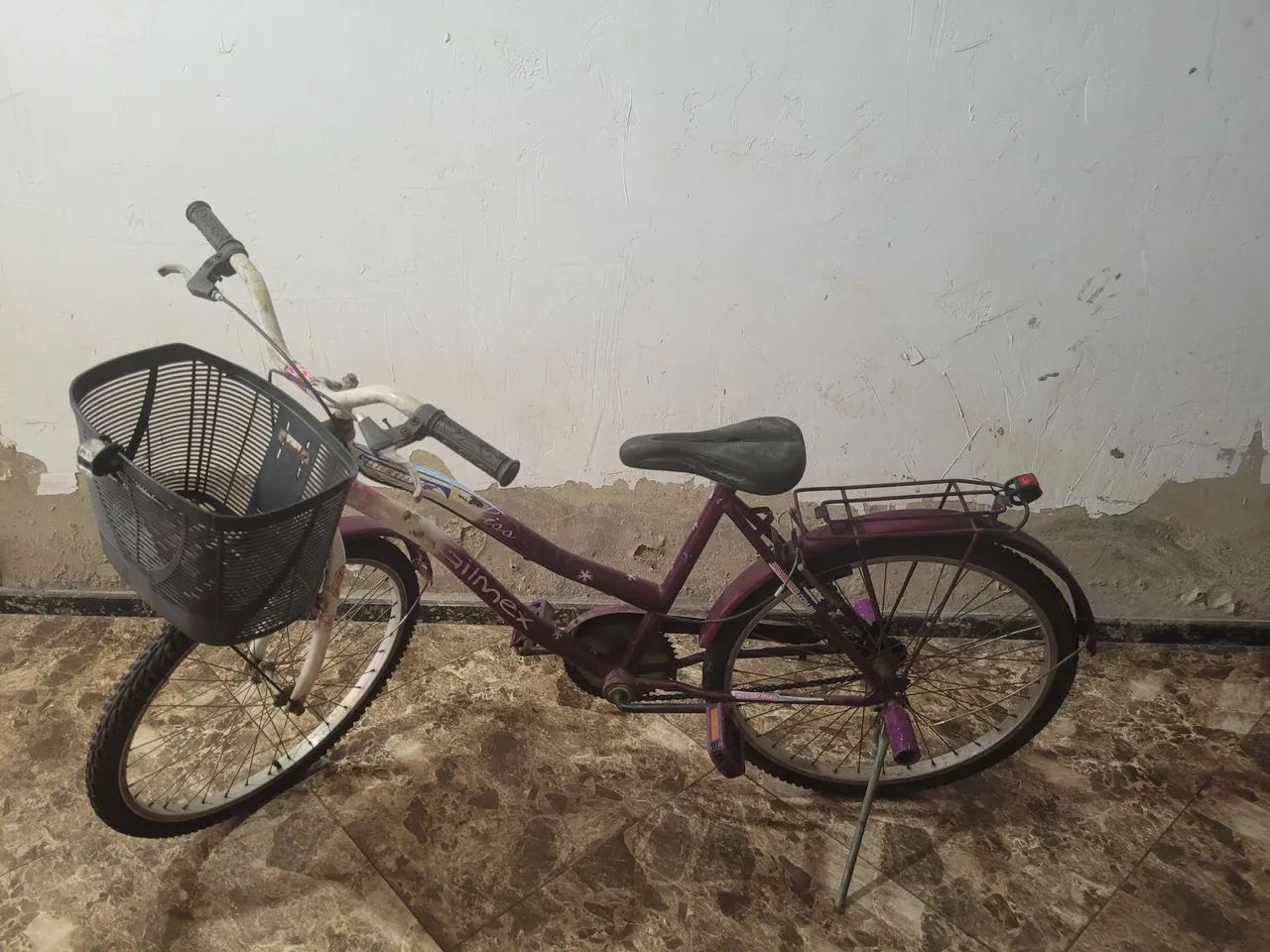 Bicicleta infantil roxa aro 20