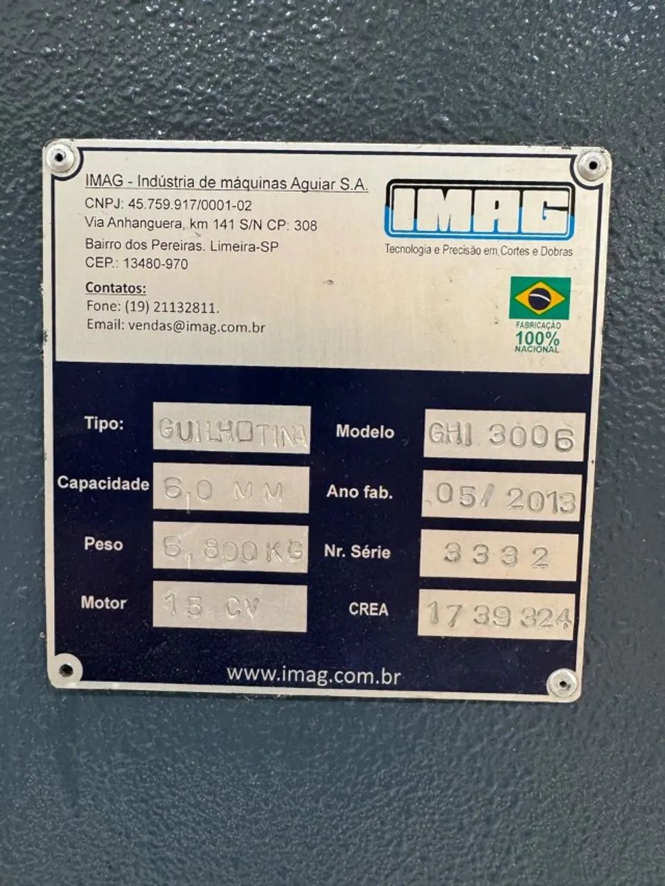 Guilhotina industrial CNC IMAG em ótimo estado - Foto 3