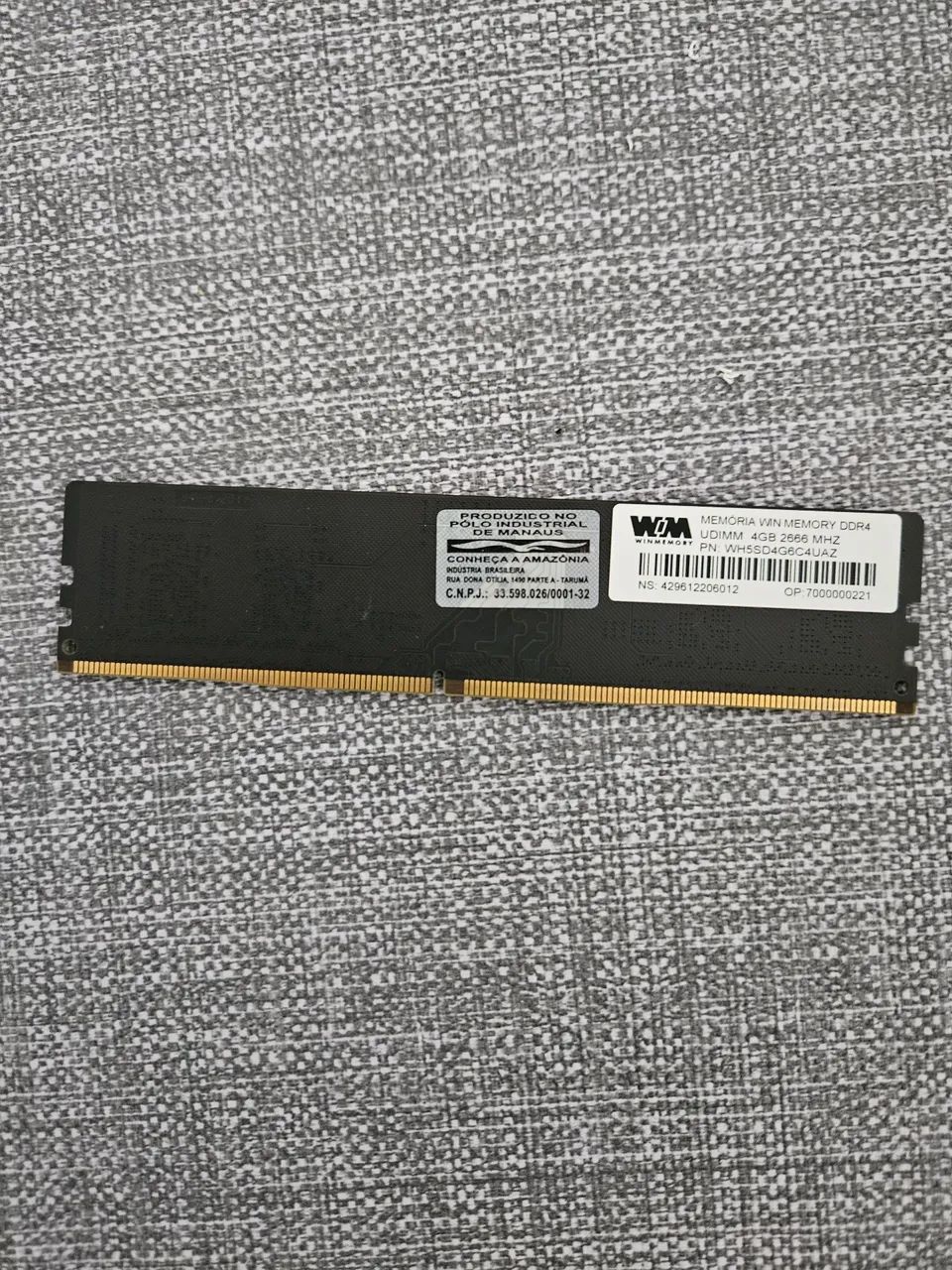 Memória ddr4 4gb PC 2666