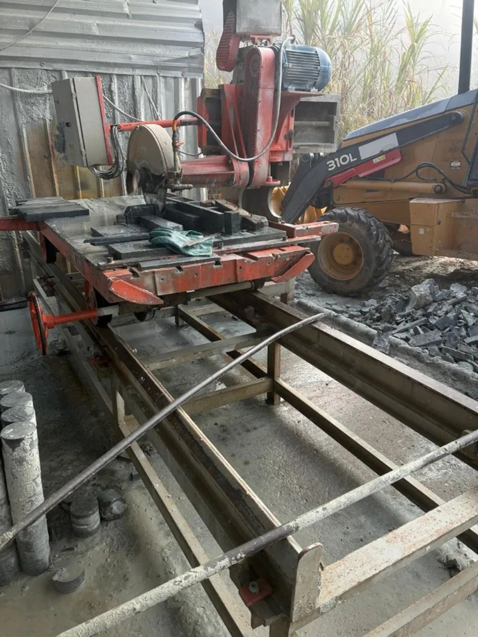 serra mono bloco  para pedra sabão granito e marmore muito bruta de ferro fundido - Foto 2