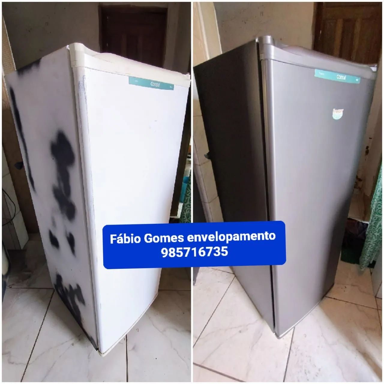 Envelopamento profissional de geladeira  - Foto 5
