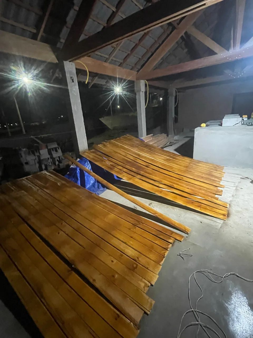 Pine Ceiling Panel, 20 m², Varnished