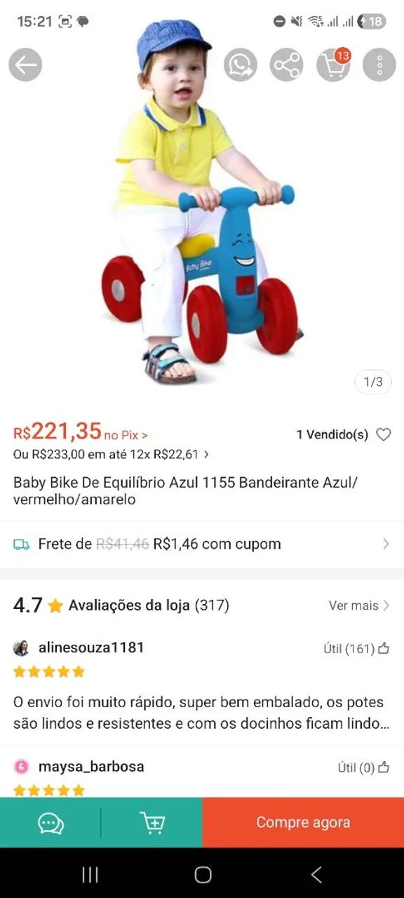 Bicicleta de equilibro - Foto 2