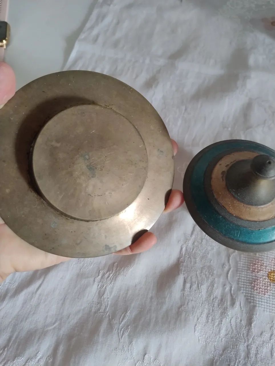 Cinzeiro e pote antigo - Foto 3