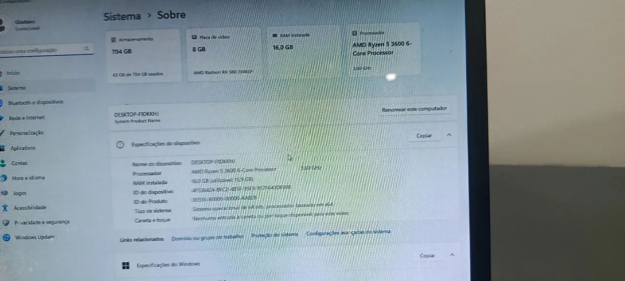 Pc Ryzen 5 3600 - Foto 3