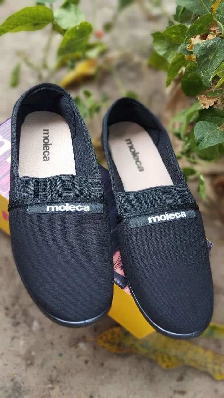 Moleca, Sapatilha de Pano De Elástico Feminina NOVO - Foto 2