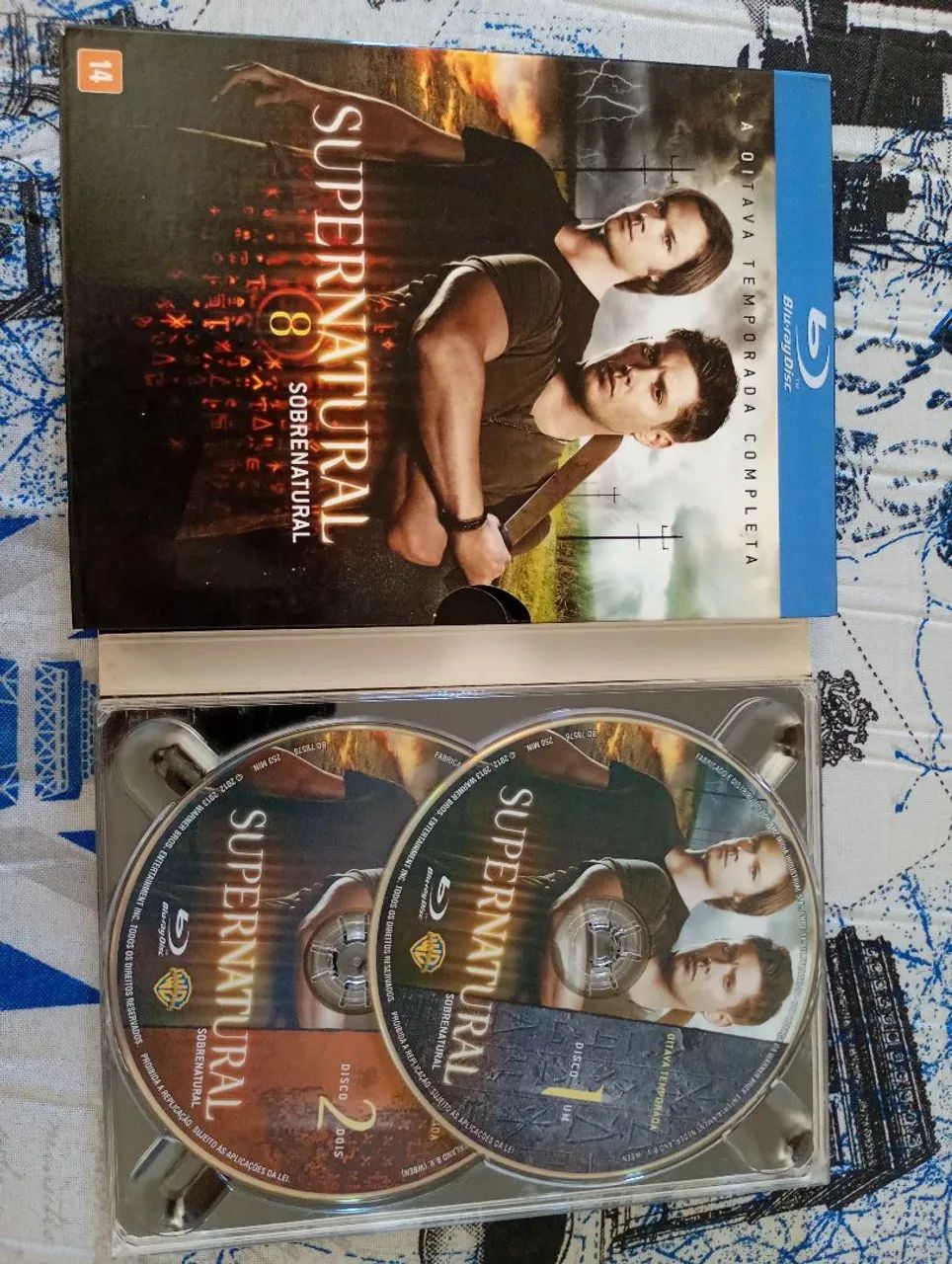Blu-ray sobrenatural 8 temporada em digipak com luva 