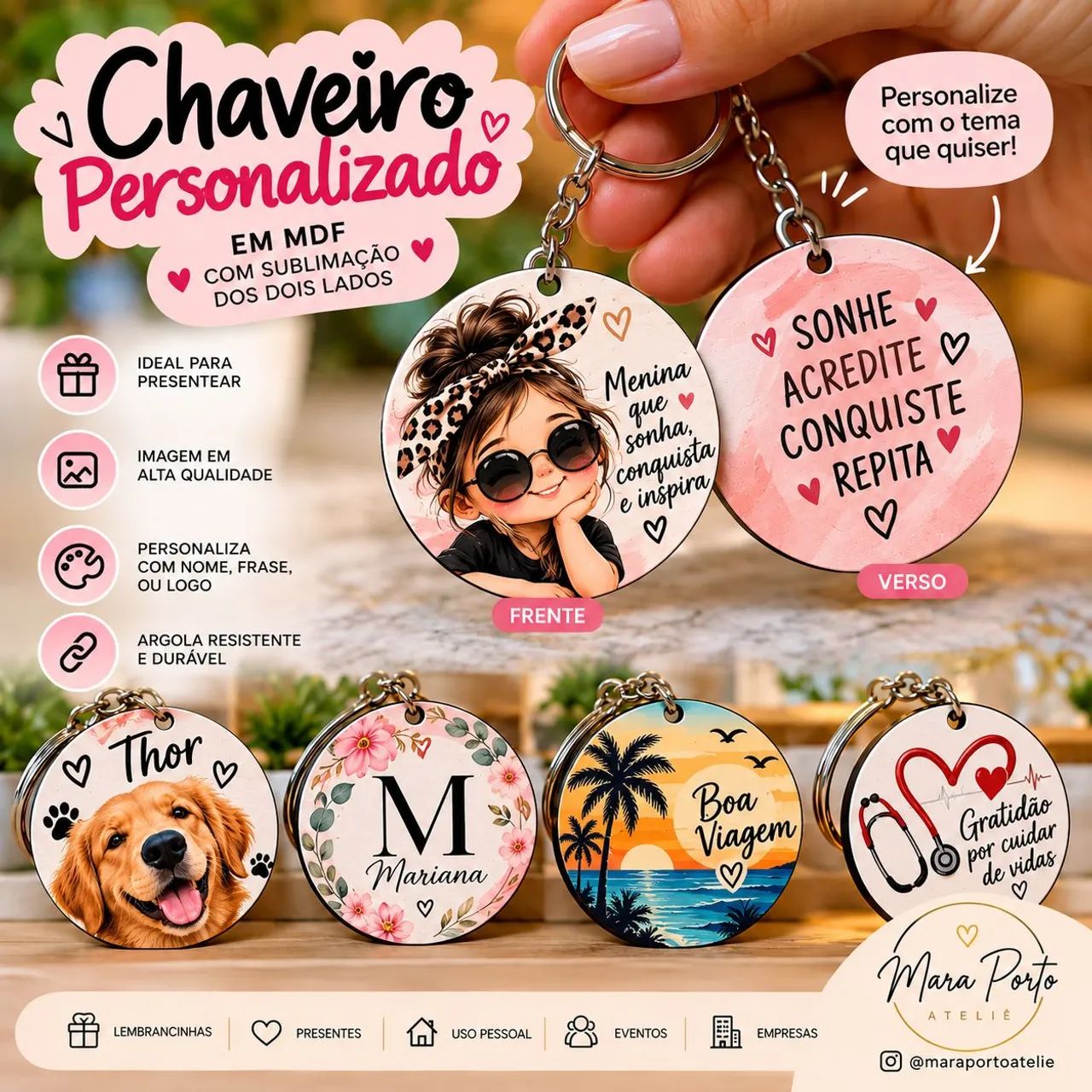 CHAVEIROS PERSONALIZADOS - Foto 3