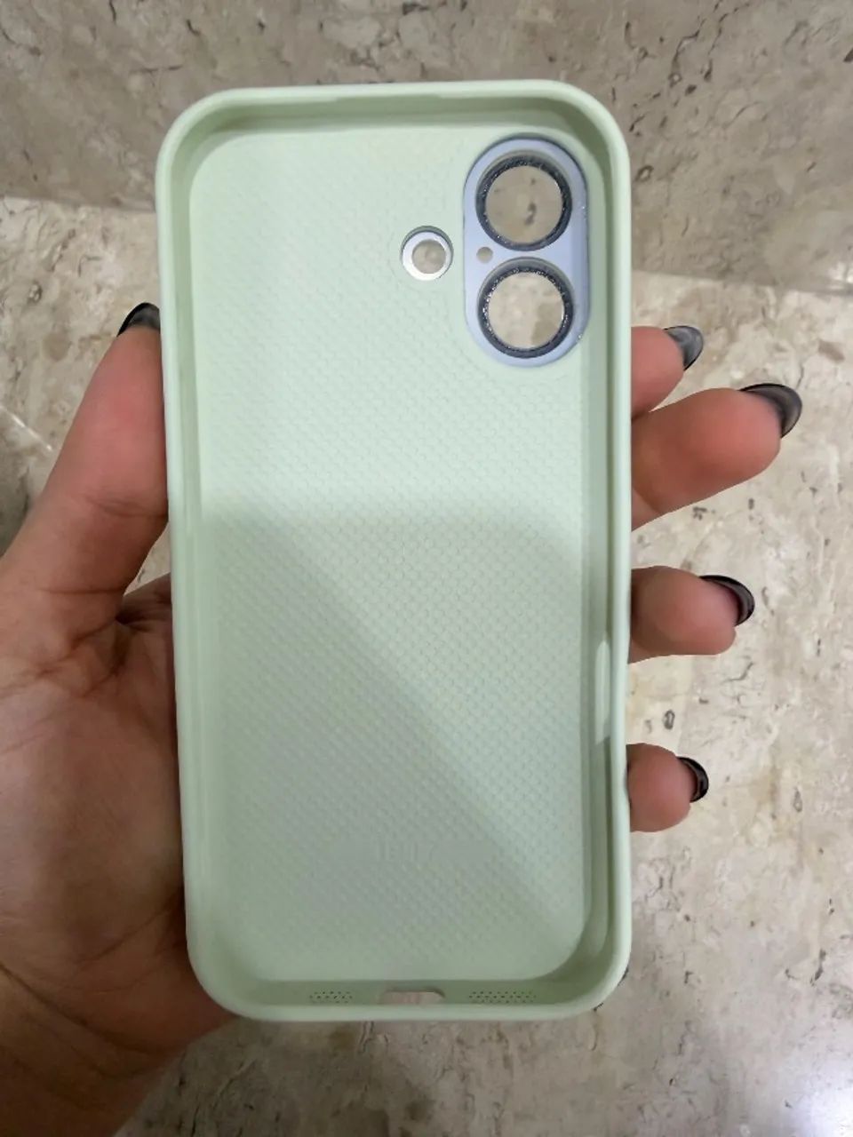 Capinha espelhada IPhone 17 verde - Foto 4
