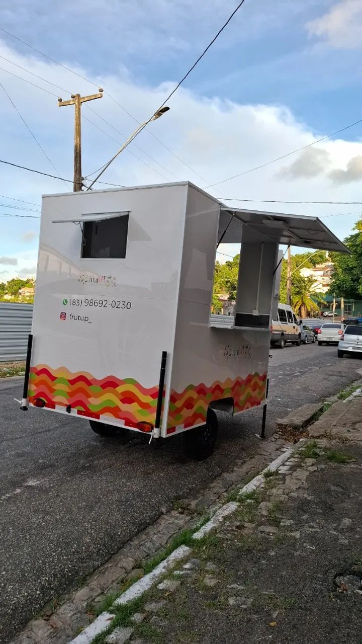 Trailer Branco Para Sucos Naturais - Foto 3