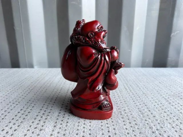 Buda Risonho em madeira - Foto 2