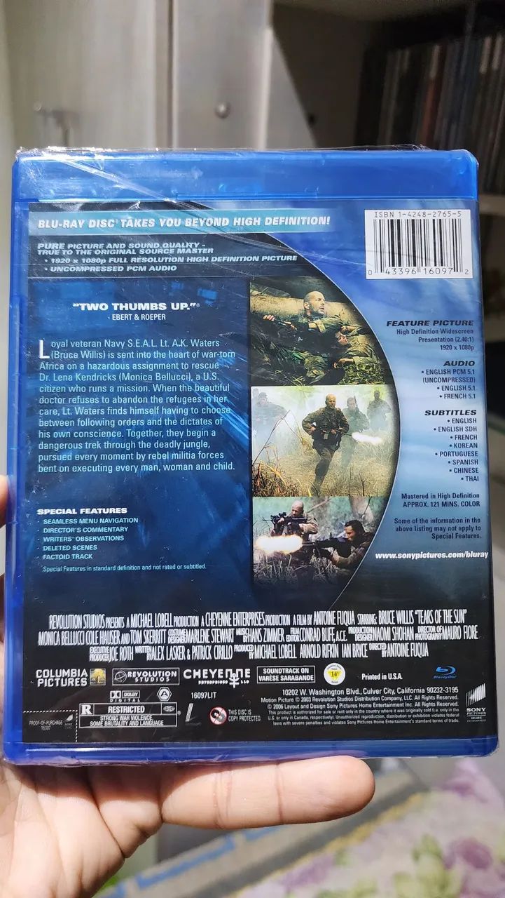 Blu-ray Lágrimas Do Sol Lacrado - Foto 2