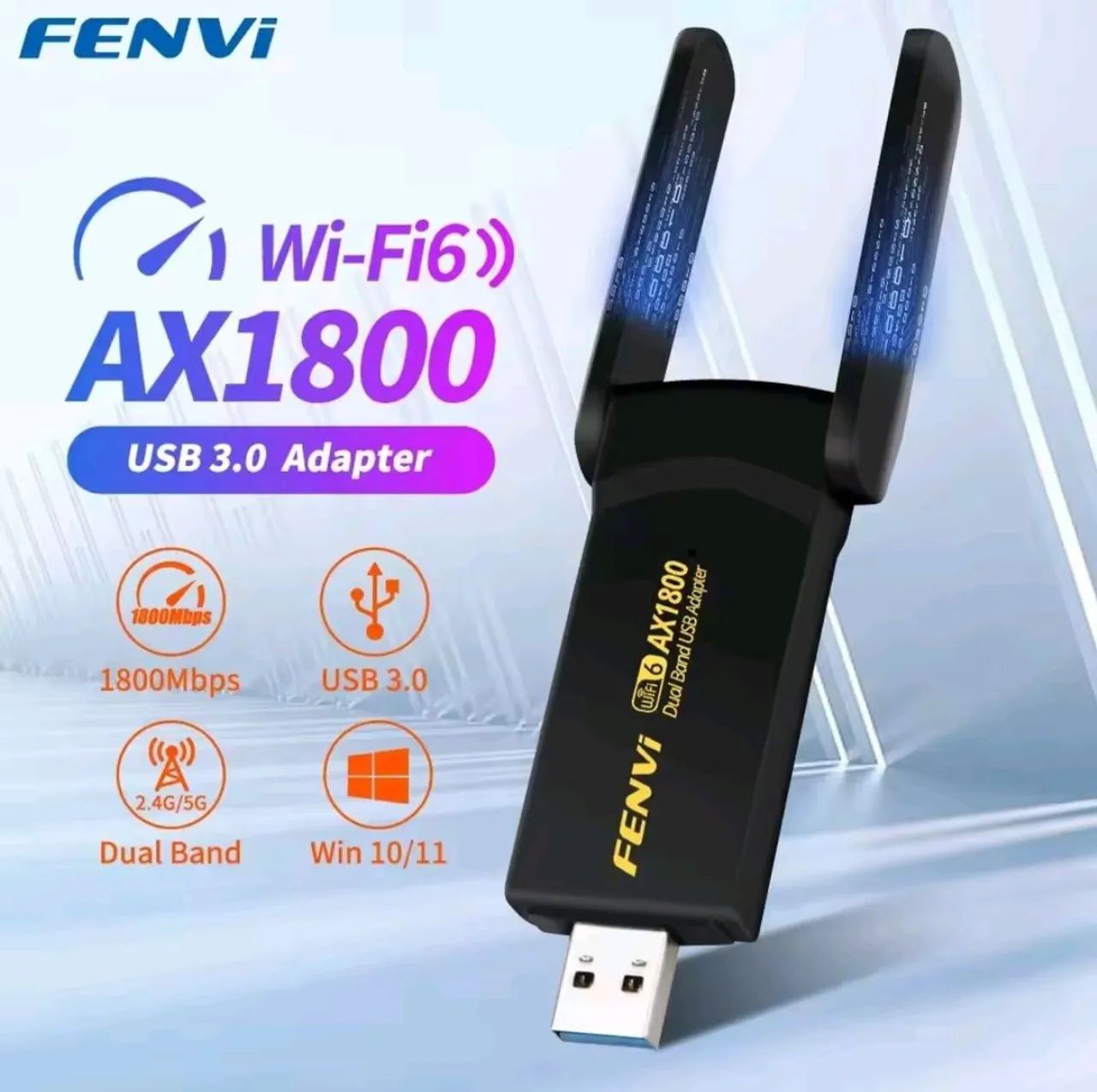 Adaptador Fenvi Wifi 6 AX1800