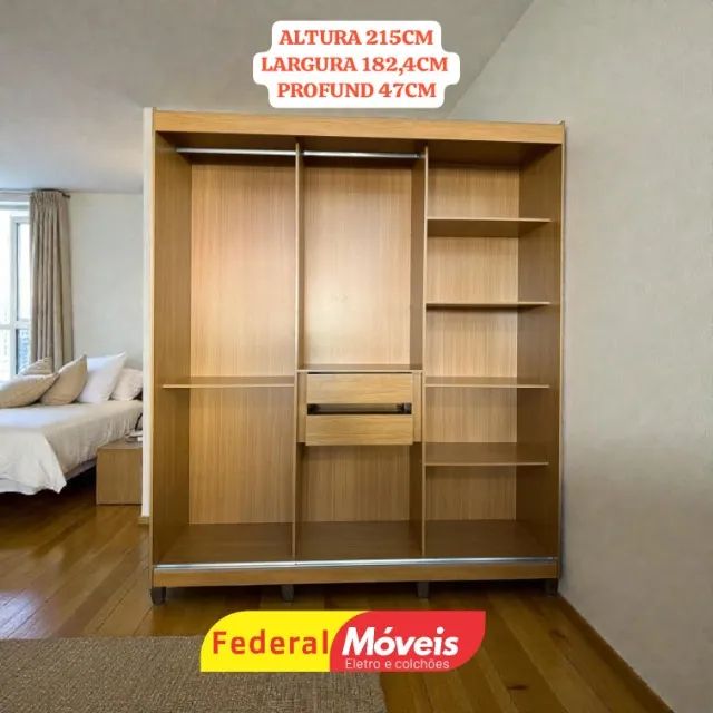 Guarda Roupa 100% MDF ENTREGA HOJE - Foto 2